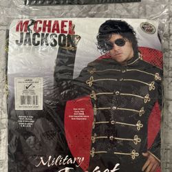 Michael Jackson Military Jacket Adult Black Size M