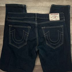 True Religion Geno Relaxed Slim Jeans - Size 34