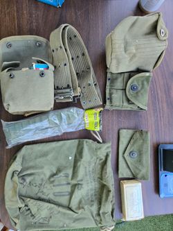 Vintage Military Canvas Items