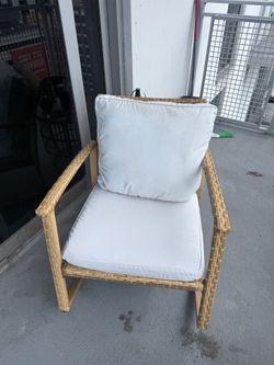 White Wicker Rocking Chair