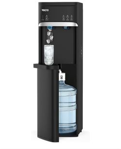 4-in-1 Water Dispenser with Built-in Ice Maker – Hot, Cold & Room Temperature Water – Black