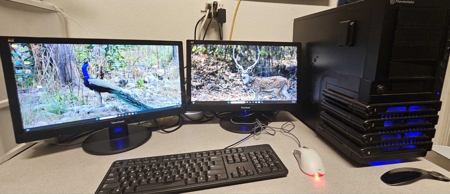 PC Gaming system , Intel Xeon 12core/24 thread CPU, win11pro on SSD, 16gb , 3TB storage, WiFi,