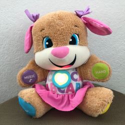 Fisher Price Laugh & Learn Smart Stages Sis Puppy Dog Toddler Baby Plush Toy