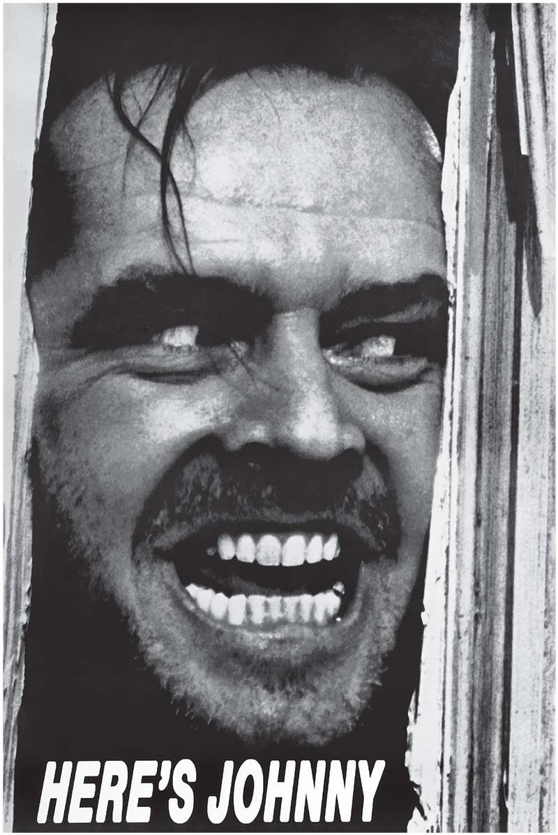 The Shining Here's Johnny Wall Poster
