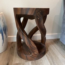 Wood End Table