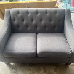 Grey Love Seat