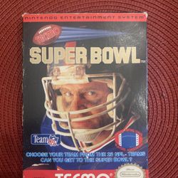 Tecmo Super Bowl NES Nintendo Game Complete w/ Instructions + Box (MINT)