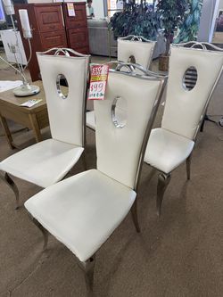 4 Leather Chairs $80