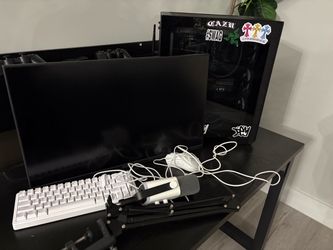 FULL GAMING SETUP – RTX 3070 Ti PC + 165Hz Monitor + Desk + Keyboard + Mic + Mouse
