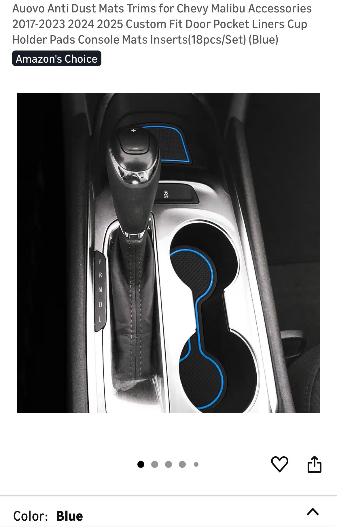 Auovo Anti Dust Mats Trims for Visitar > Chevy Malibu Accessories 2017-2025