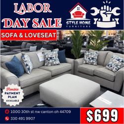 Sofa and Love Seat $699