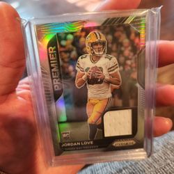 2020 Panini prizm premier silver jordan love rookie Jersey Patch RC Rare