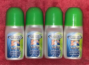 Naturally Fresh 3 fl oz Roll On Deodorant Lot of 4 NEW!