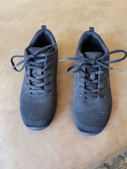 Black Mesh Lace-Up Sneakers