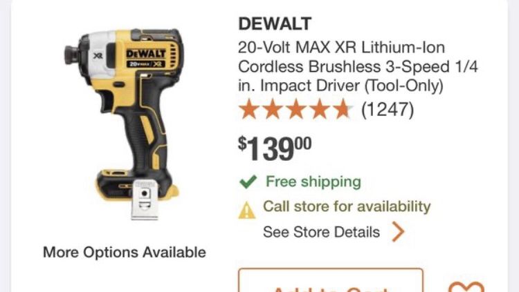 DEWALT 20 Volt MAX XR Lithium Ion Cordless Brushless 3 Speed 1/4 in. Impact Driver (Tool Only),All Products : American Fashion Style Bags On Sale