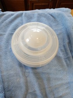 Art Deco 1940's glass lampshade