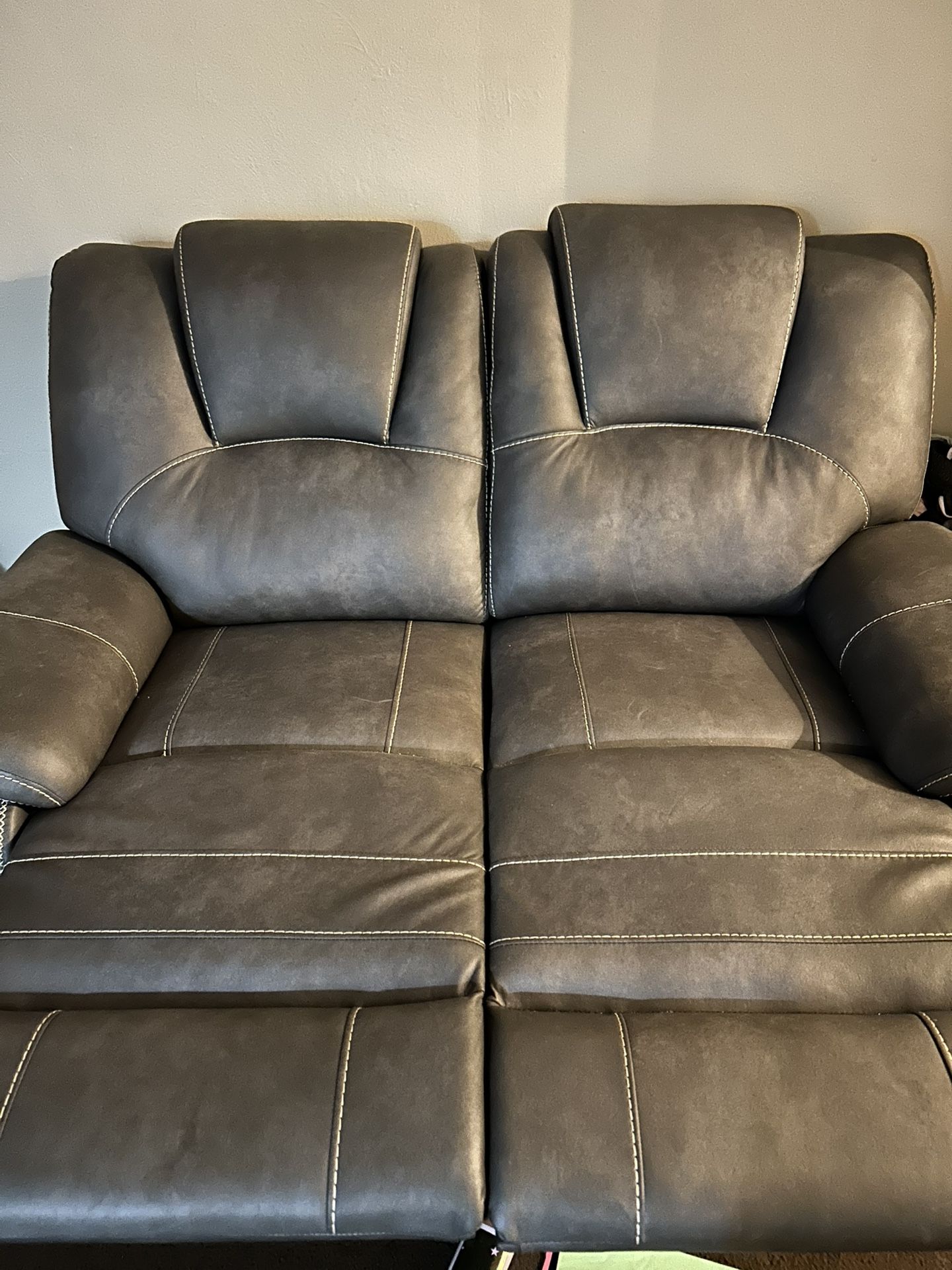 2 Piece Reclining Sectional And Dining Set