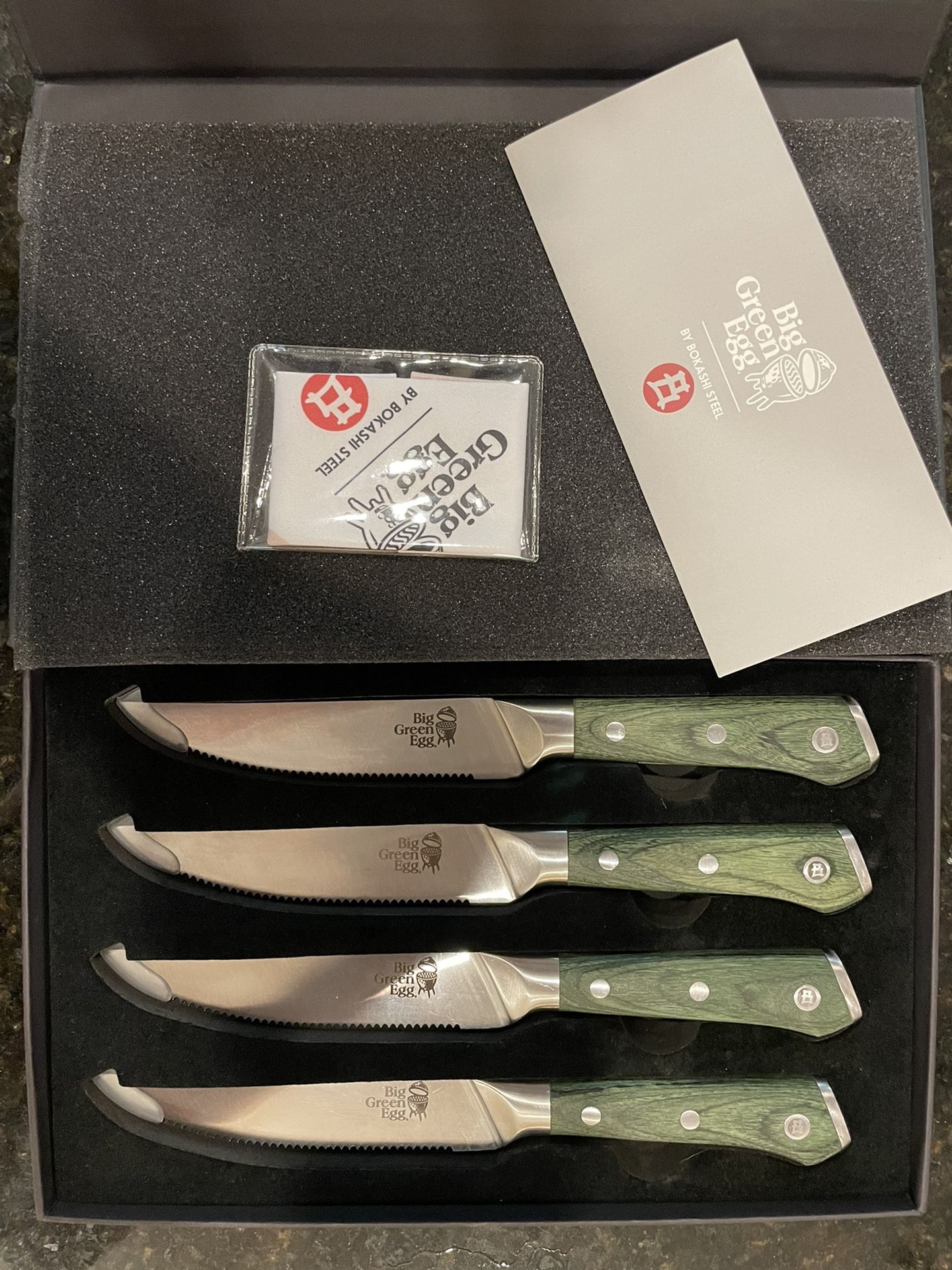 Limited Edition Big Green Egg Knife Set By Bokashi
