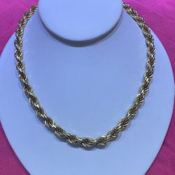 10KT Gold Rope Chain