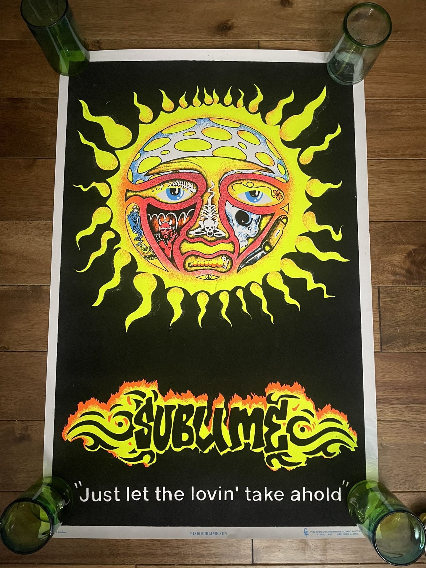 Sublime Sun Blacklight Poster 2002 Scorpio Posters