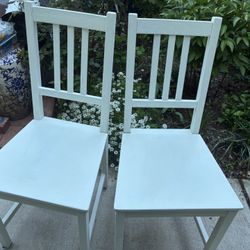 White IKEA Chairs 