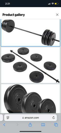Barbell with plates
