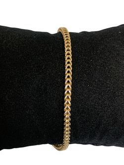 8.5" 3mm gold bracelet #31795