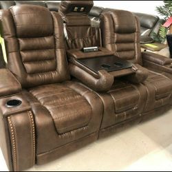 Game Zone Bark Power Reclining Sofa 1519