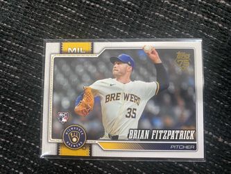 2026 Topps Update Brian Fitzpatrick Golden Mirror Rookie Card Brewers World Series