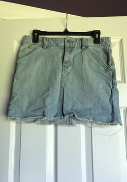 Jean mini skirt stretchy size 6
