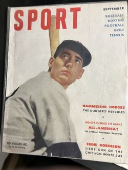 1951 Sport Magazine #3  Ted Williams Cover VG Condition 