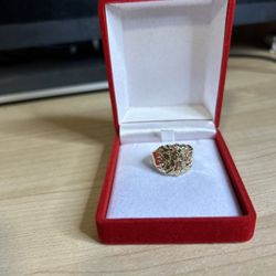 10k Gold Nugget Ring 
