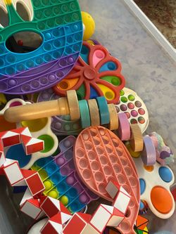 A bin of kids toy  need gone asap