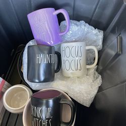 Rae Dunn Halloween Mugs