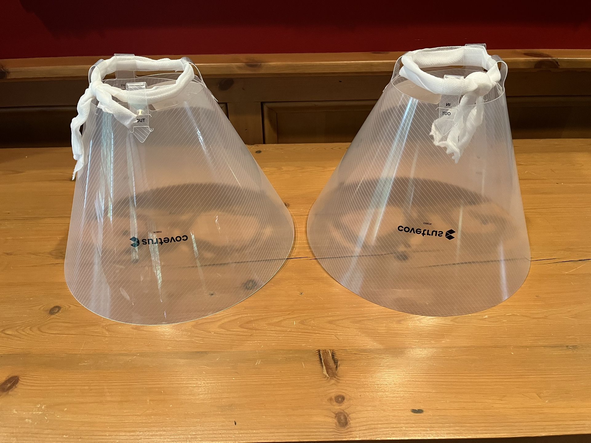 PET PROTECTIVE HEAD COVER/CONE. NEW WITH TAGS. TWO AVAILABLE.