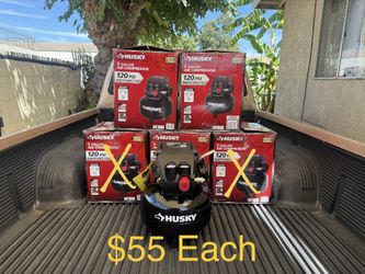 NEW HUSKY 3 Gal. 120 PSI Portable Electric Pancake Air Compressor **$55 Each**