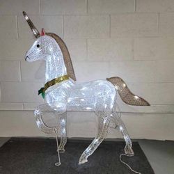 Lighted Unicorn Lawn Decoration