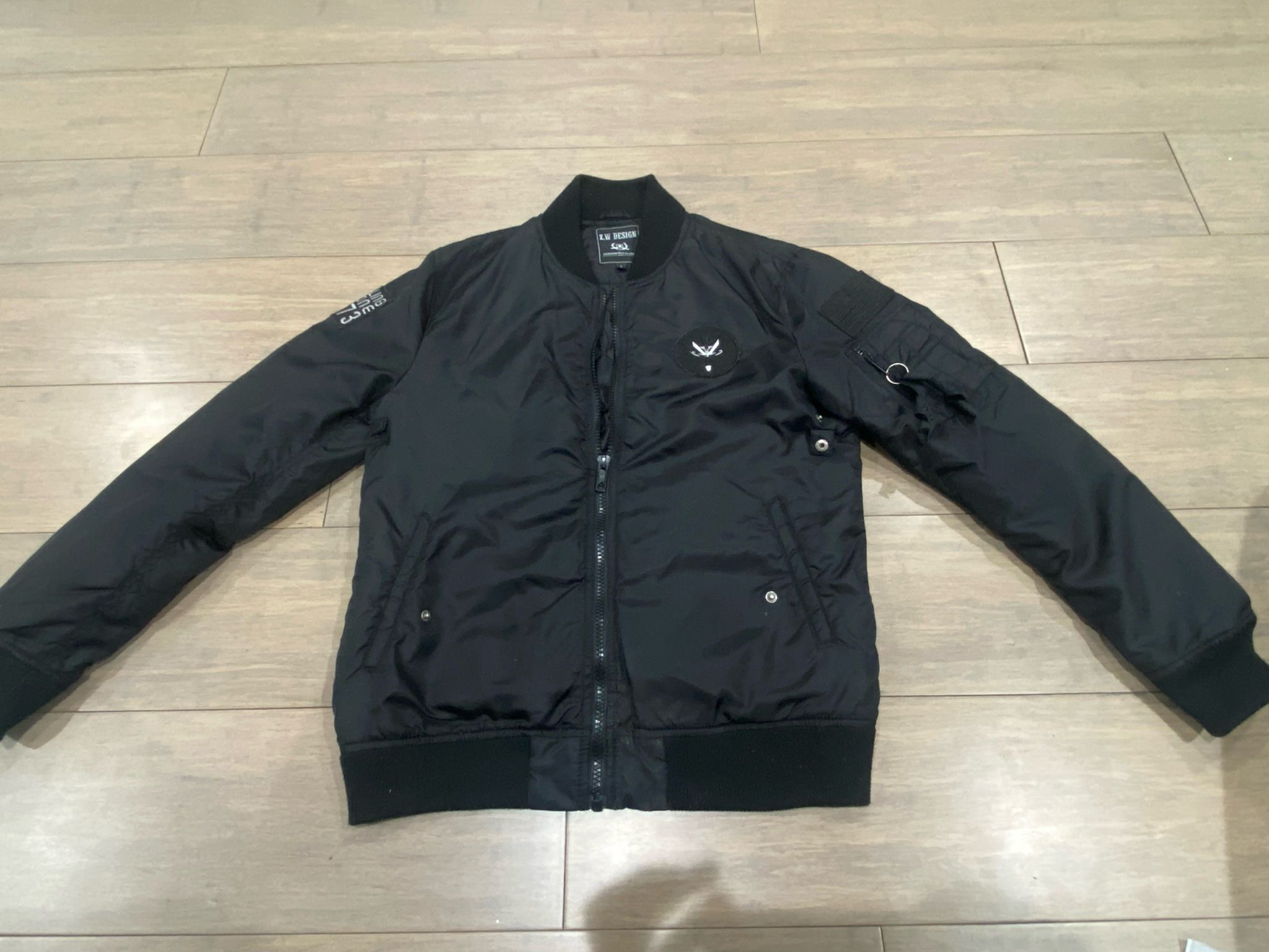 Z.W Design Tactical Bomber Jacket – Size L – Black