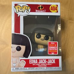 Disney Pixar Edna Jack Jack Incredibles 2 Funko Pop 404 Summer Convention Exclusive Vinyl Figure