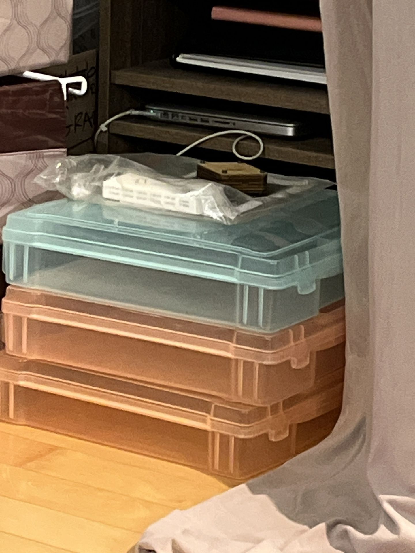 Scrapbooking Paper Storage Plastic Boxes (3)