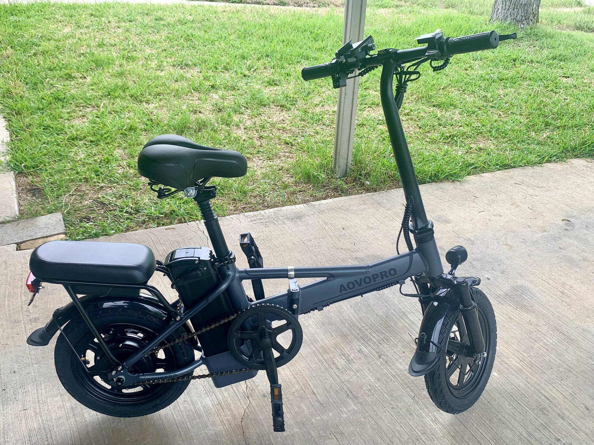 New Adult Folding Electric Bicycle E-bike 500w 48V 14” Tires