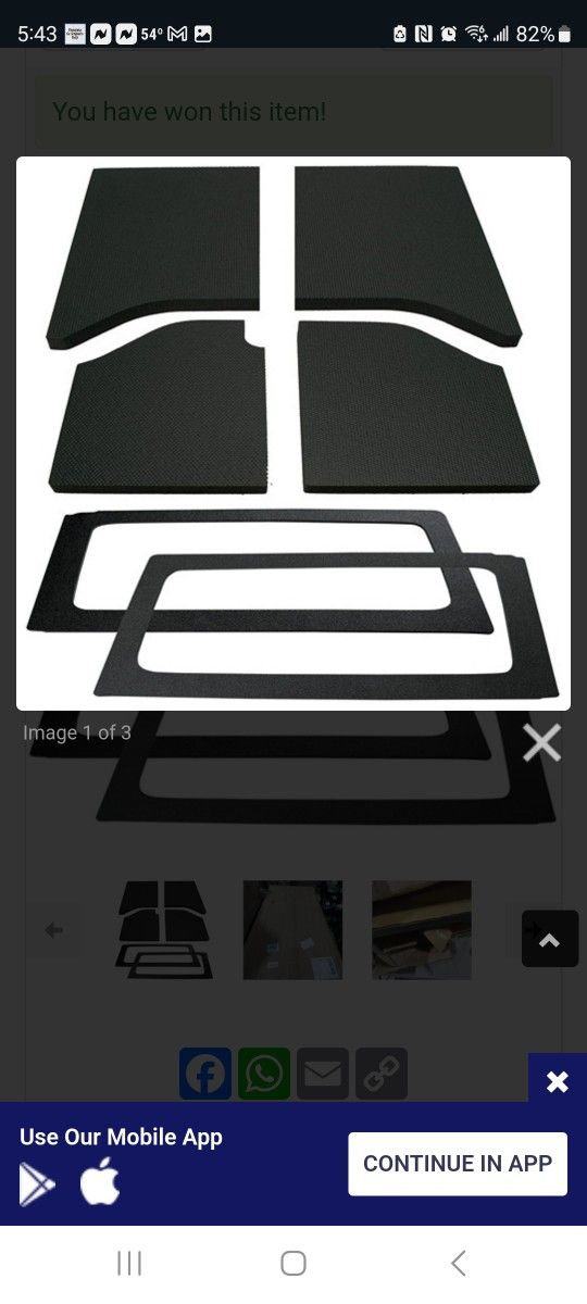 JEEP SOUND DEADENING HAD LINER