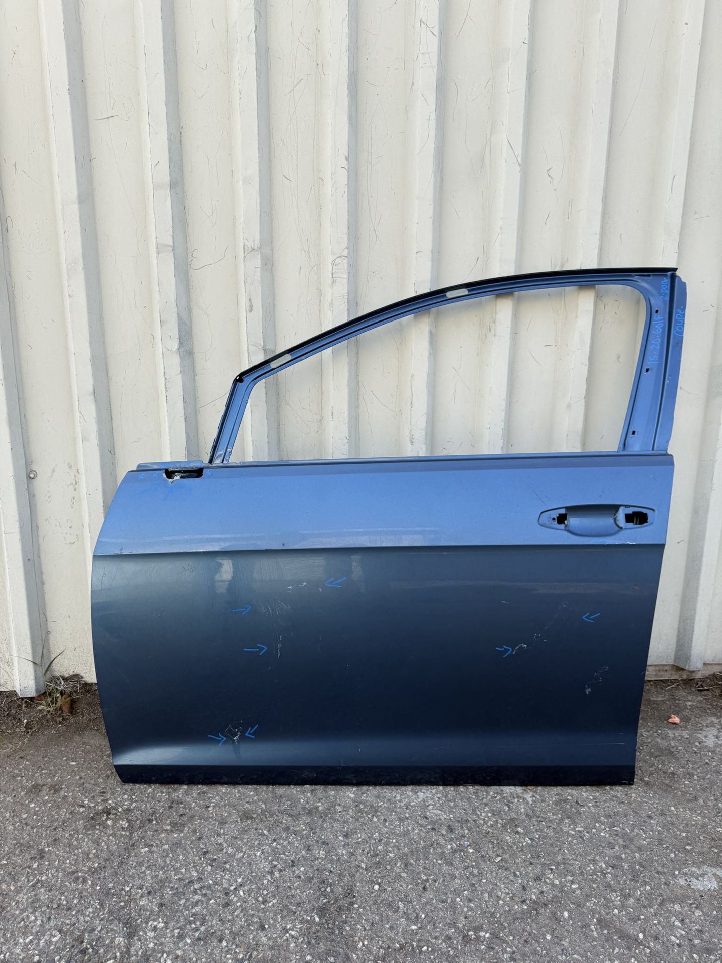 2015 2016 2017 2018 2019 Volkswagen GOLF  FRONT DOOR SHELL LEFT DRIVER SIDE LH USED 