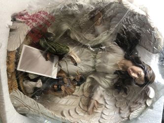 Joseph studio with Mary Renaissance religious figurine