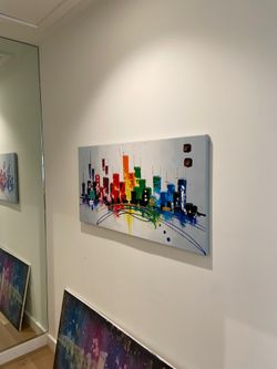 Abstract City Art Canvas