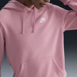 Pink nike hoodie (Size S)