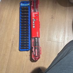 16 Deep Impact Socket + Micrometer Torque Wrench 1/2