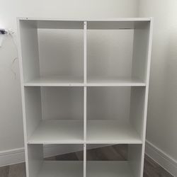 Small White Bookshelf / Storage Shelf