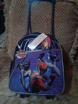 Power ranger back pack rolling tires