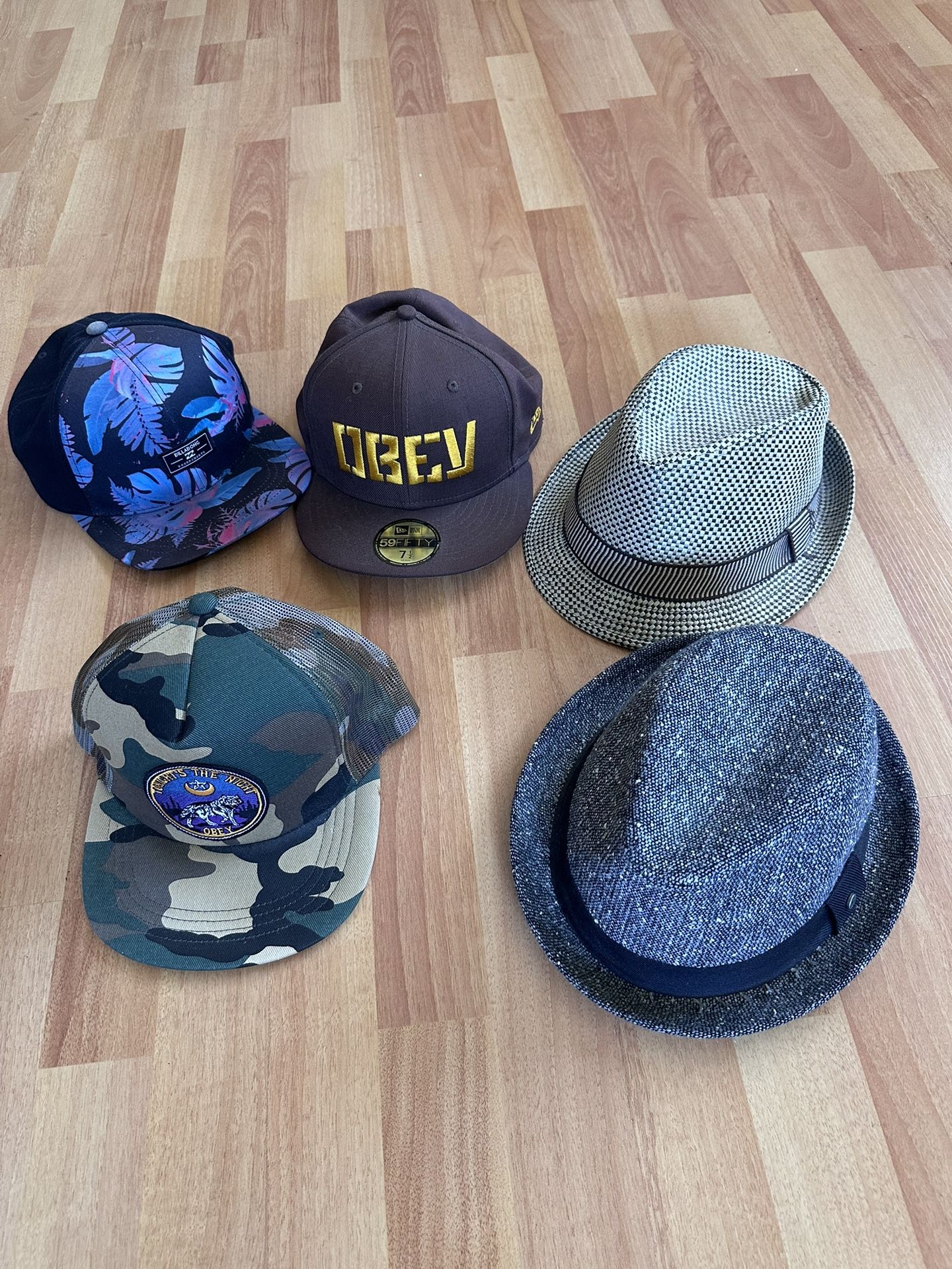 Hats. Obey Hurley Snap Back Fedora Style